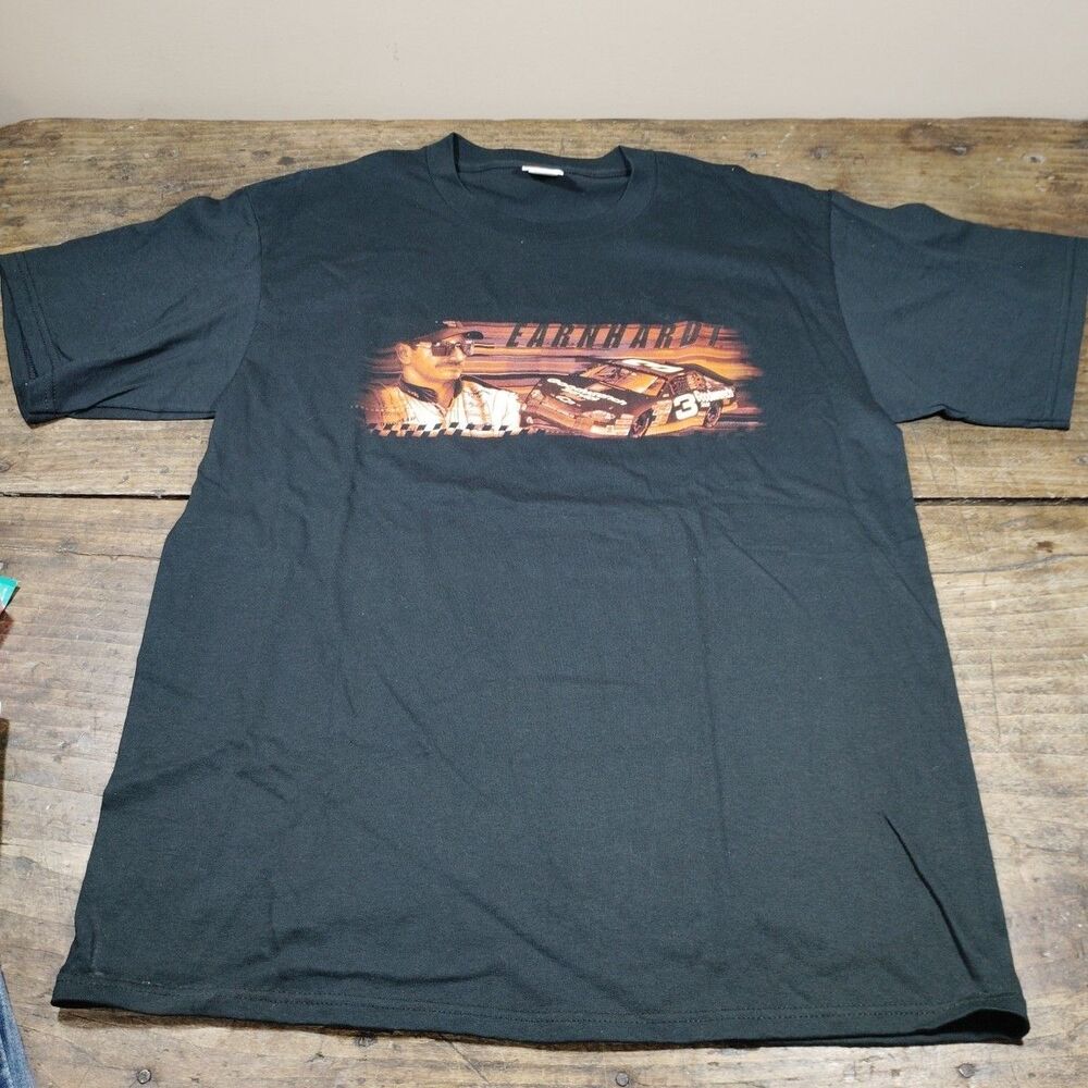 Vintage Chase Dale Earnhardt Racing Nascar Graphic T Shirt Large Black Cotton